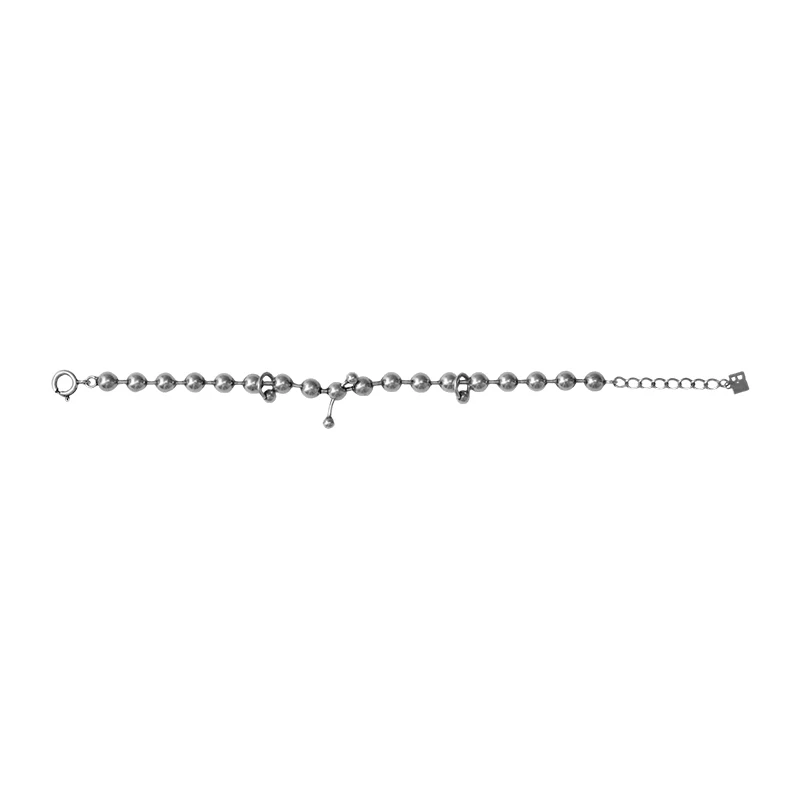 S925 Sterling Silver Piercing Bead Bracelet - Image 2