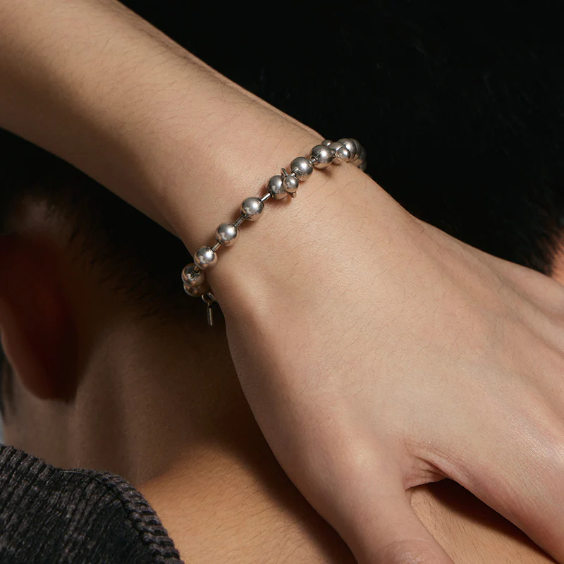 S925 Sterling Silver Piercing Bead Bracelet - Image 4