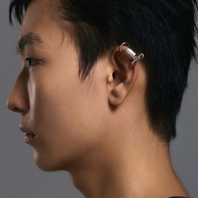 S925 Sterling Silver Piercing Ear Cuff (Single) - Image 5