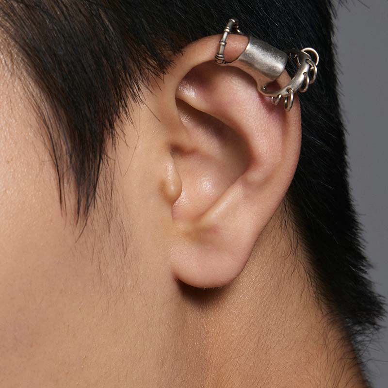 S925 Sterling Silver Piercing Ear Cuff (Single) - Image 6