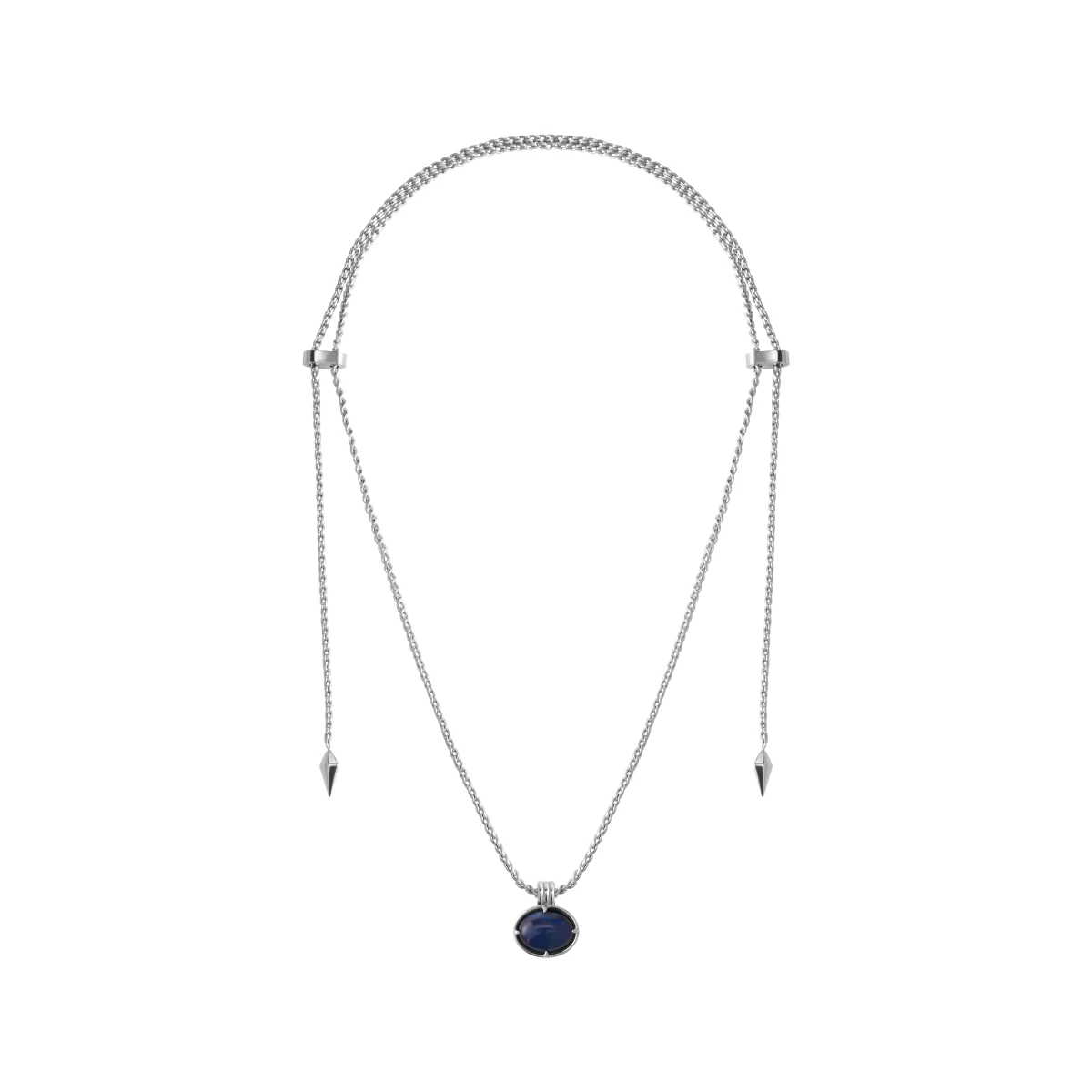 Snake Fang Bead Pull-Through Double Layer Necklace - Image 2
