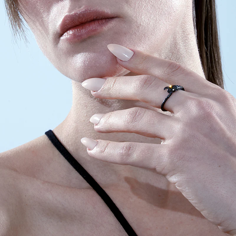Shan Hai Jing Snake Ring - Image 8