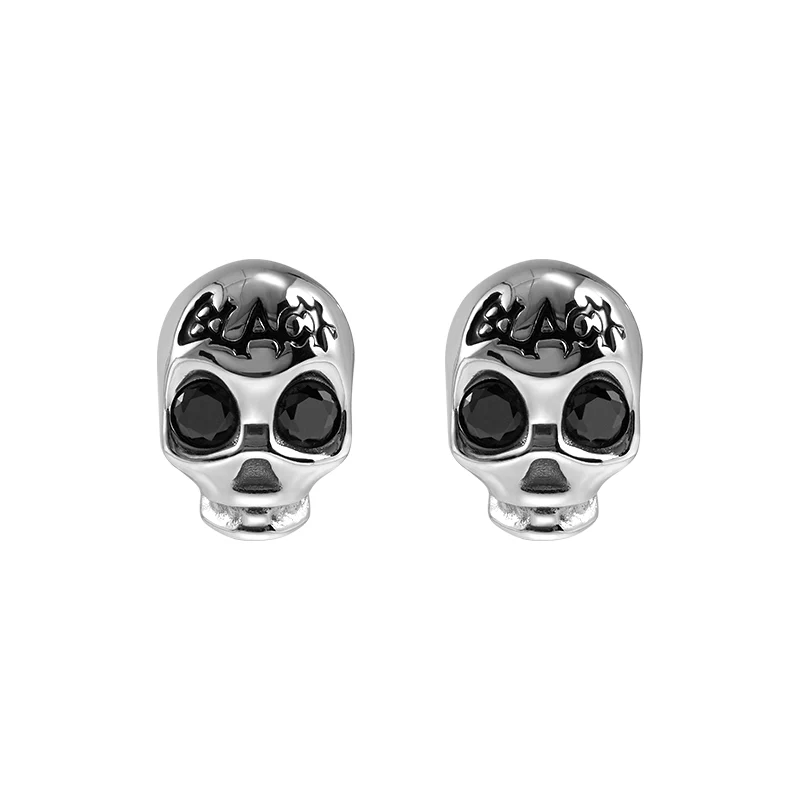 Siren Skull Punk Stud Earrings