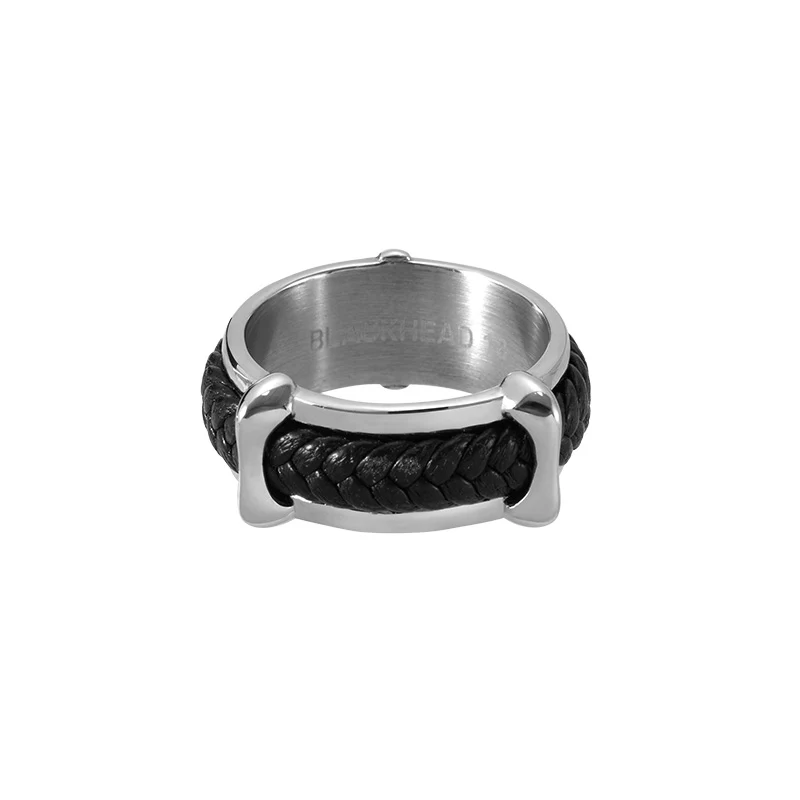 Spiked Woven Wide Ring - Image 2