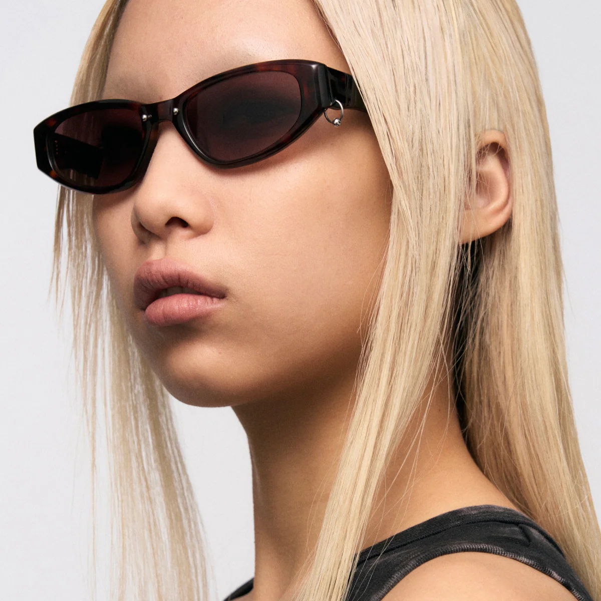 Square Tortoiseshell Pattern Full-Frame Sunglasses - Image 3