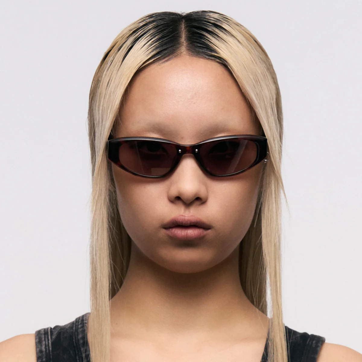 Square Tortoiseshell Pattern Full-Frame Sunglasses - Image 4