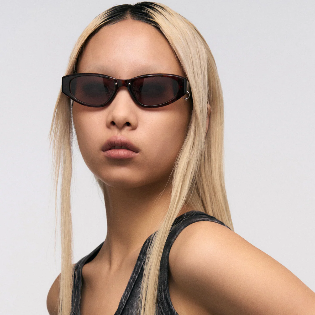 Square Tortoiseshell Pattern Full-Frame Sunglasses - Image 5