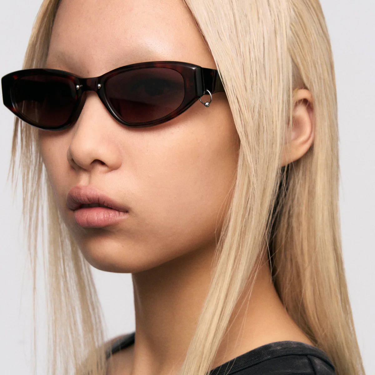 Square Tortoiseshell Pattern Full-Frame Sunglasses - Image 6