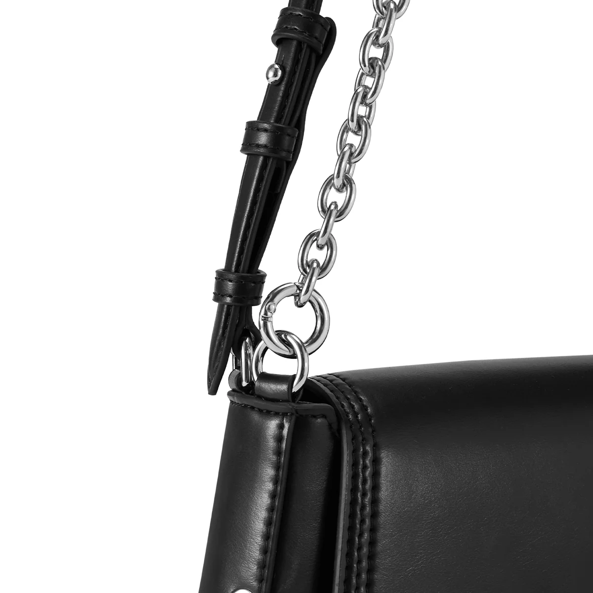 Star Of Bethlehem B Square Double Shoulder Strap Rivet Mini Bag - Image 3
