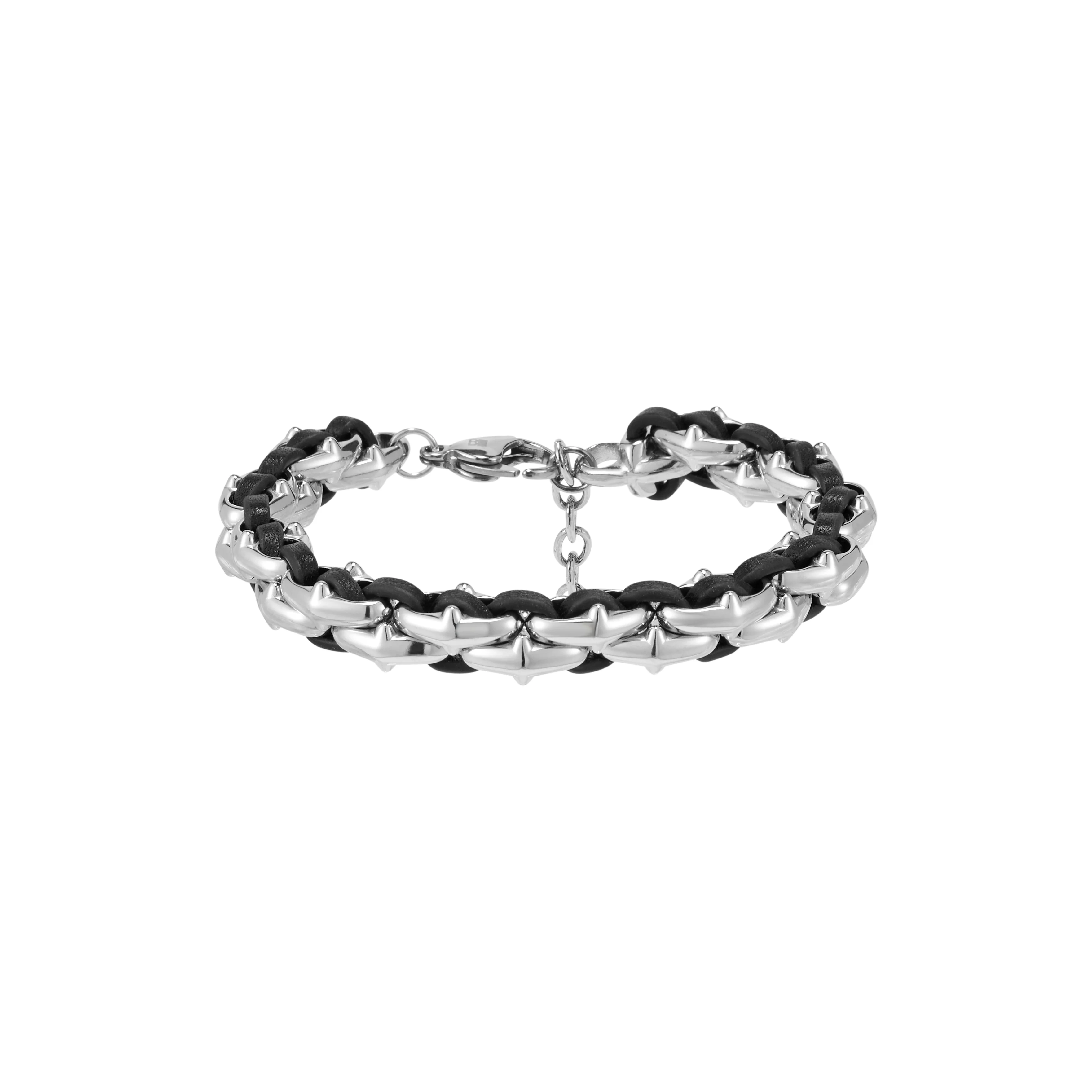Starburst Braided Leather Bracelet - Image 2