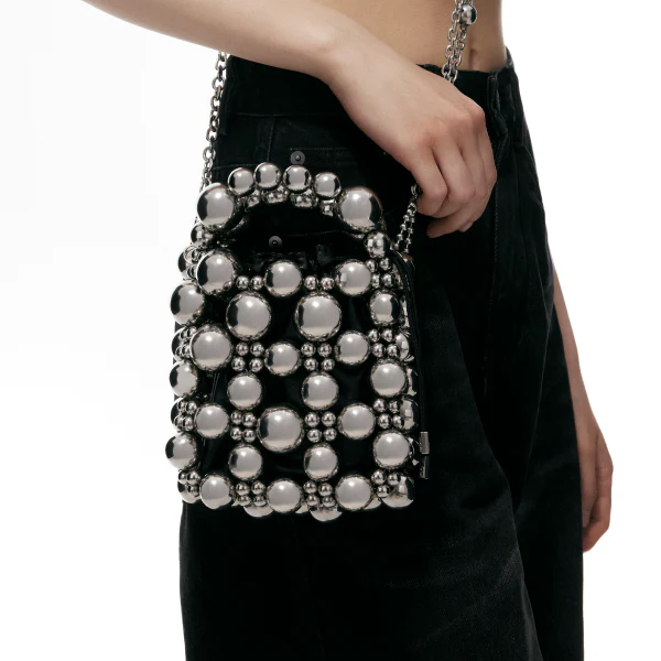 Steel Ball Beaded Crossbody Bag - Image 4