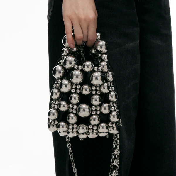 Steel Ball Beaded Crossbody Bag - Image 5