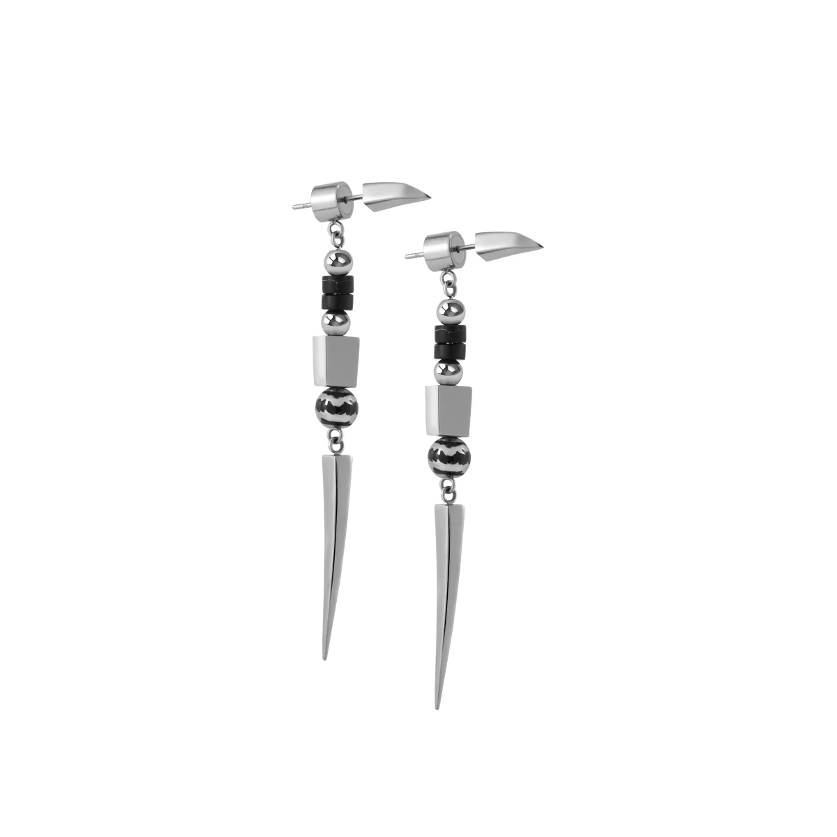 Stone Inlay Earrings - Image 4