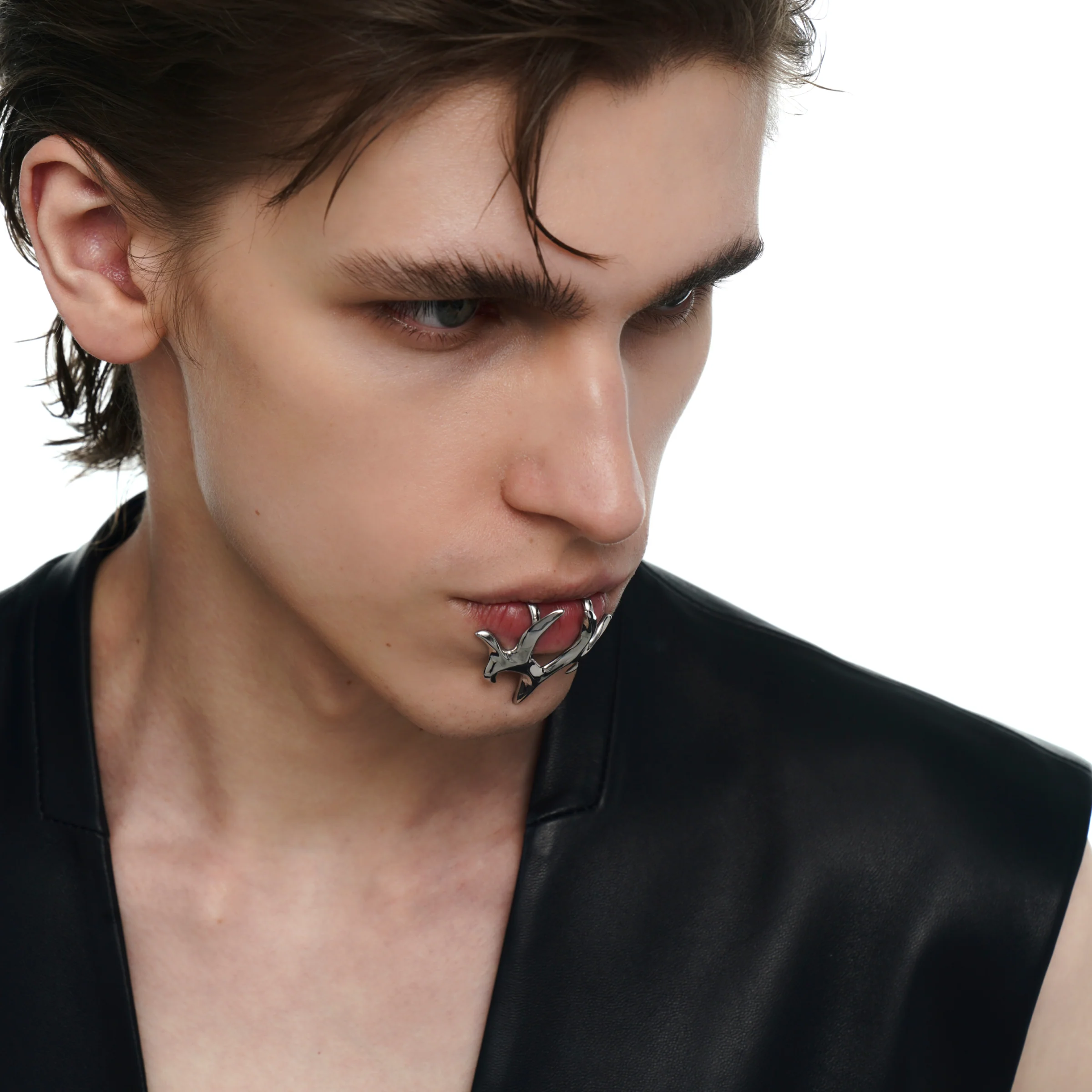 Streamlined Non-Piercing Lip Ring - Image 5