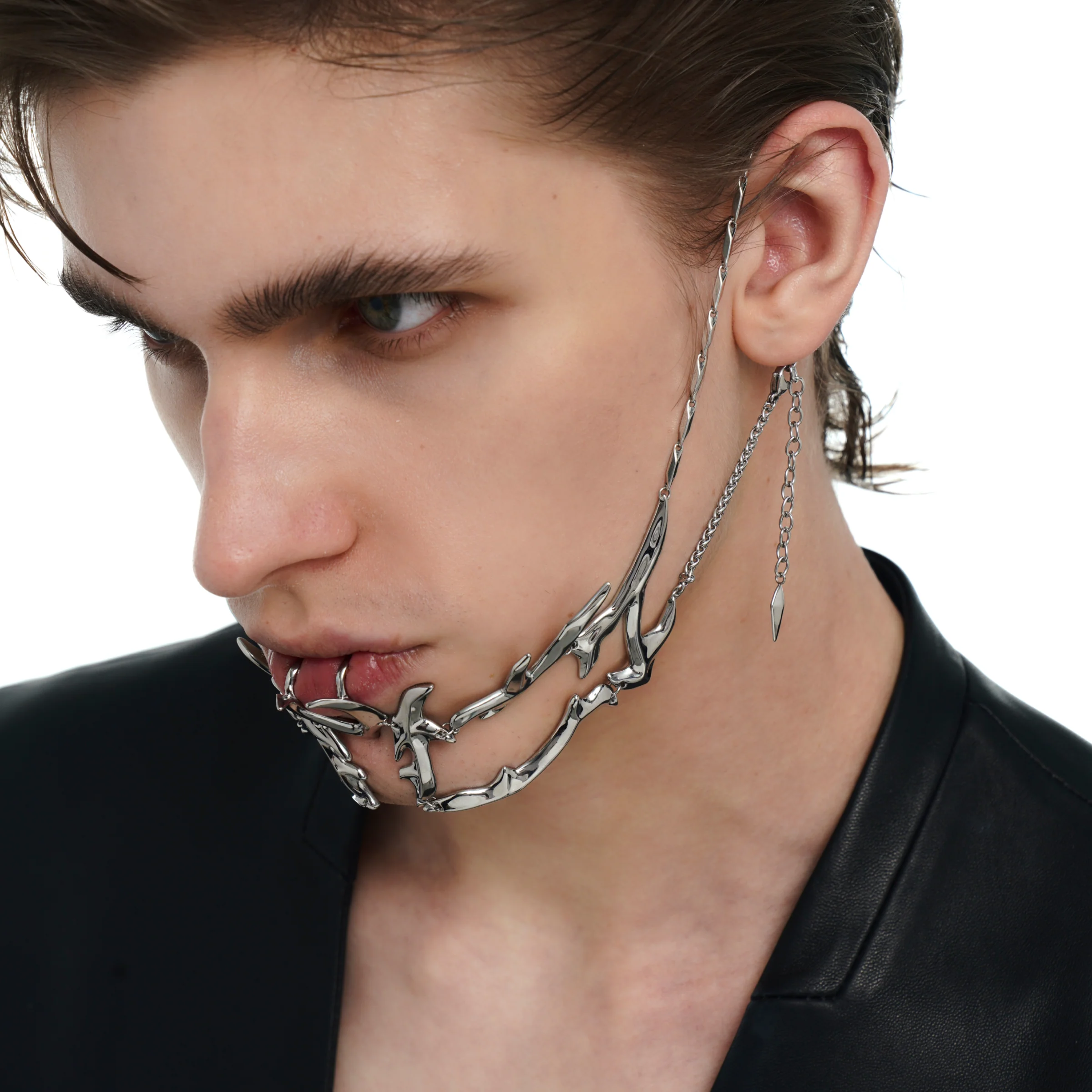 Streamlined Wrap Chin Decoration/Face Jewelry - Image 4