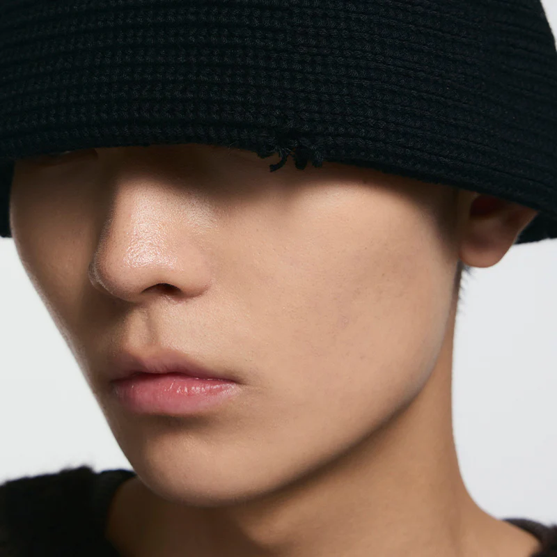 Studded Piercing Knit Beanie - Image 5