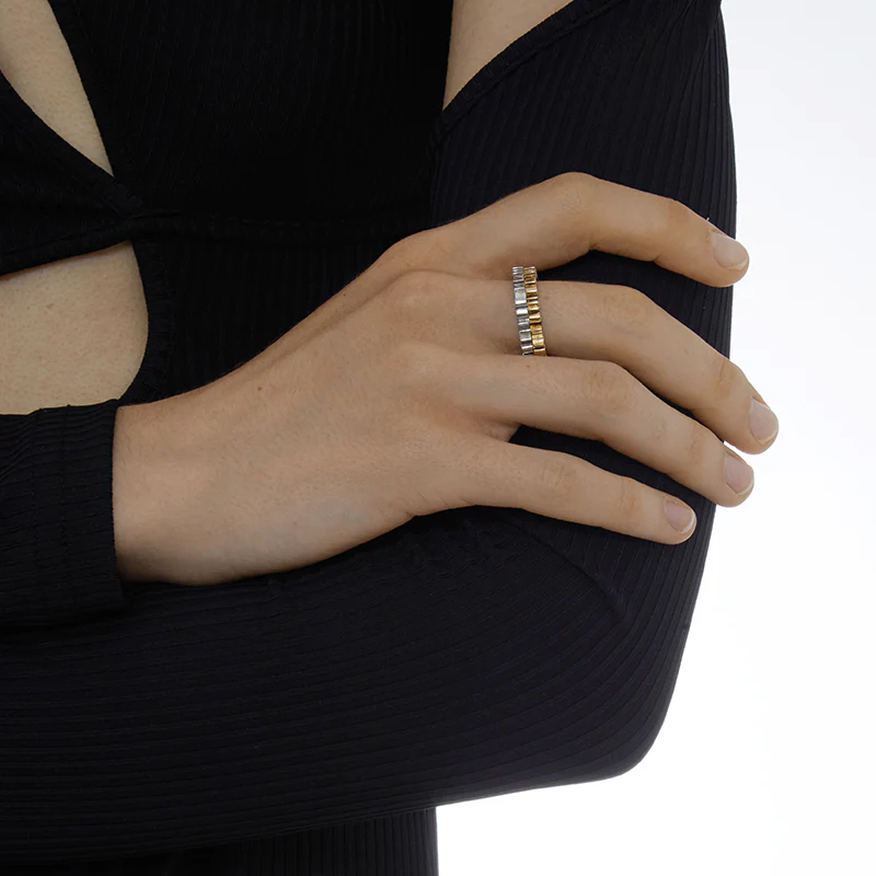 Teddy Girl Cut-Out Slogan Ring - Image 5