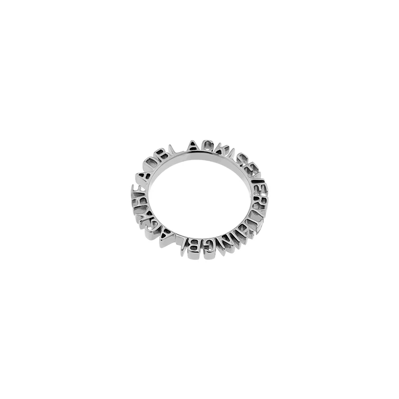 Teddy Girl Cut-Out Slogan Ring - Image 6