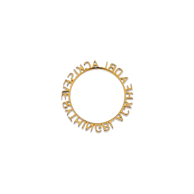Teddy Girl Cut-Out Slogan Ring - Image 8