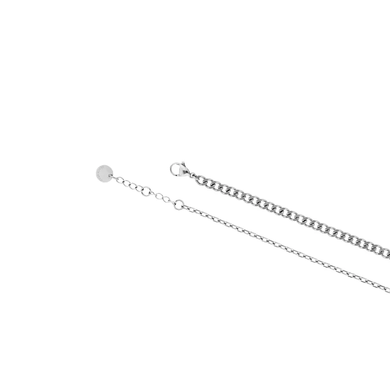 Teddy Girl Pearl Duo Color Letter Necklace - Image 6