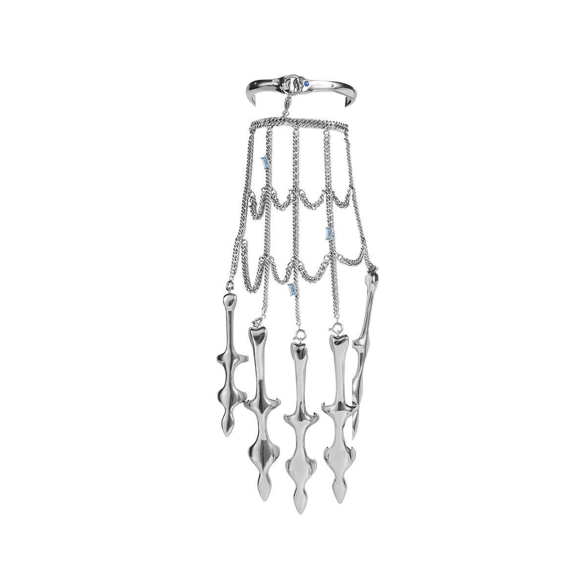 The X-Files Bone Shape Chain Combination Palm Decorative Body Jewellery - Image 5