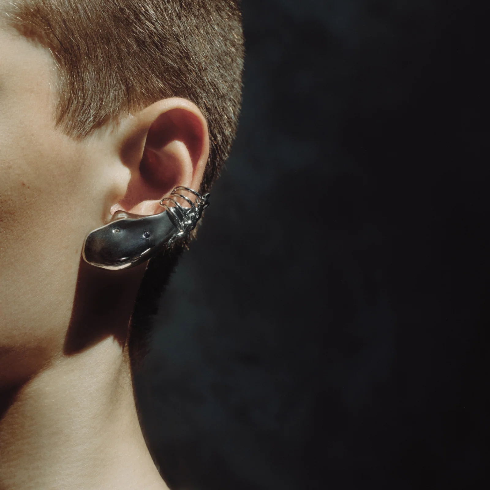 The X-Files Metal Skeleton Circumaural Ear Clip Without Piercing (Single For Left Ear) - Image 4