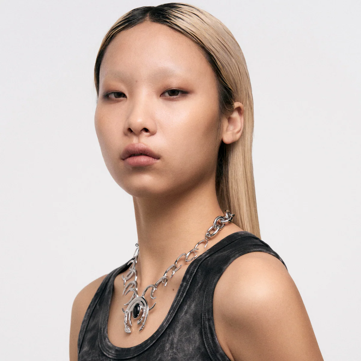 Triple Serpent Ring Black Onyx Necklace - Image 6