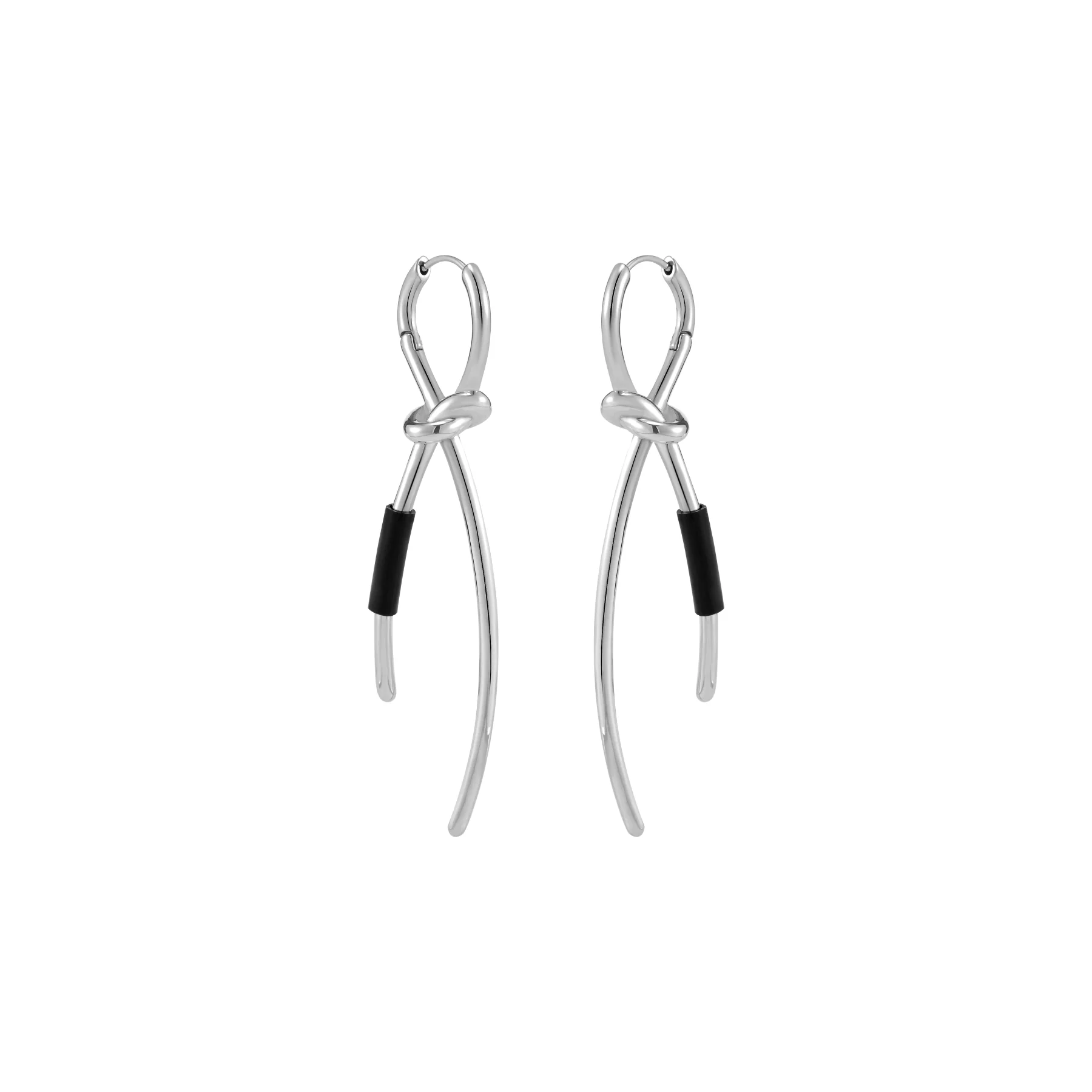 Twisted Knot Hinged Earrings - Image 3