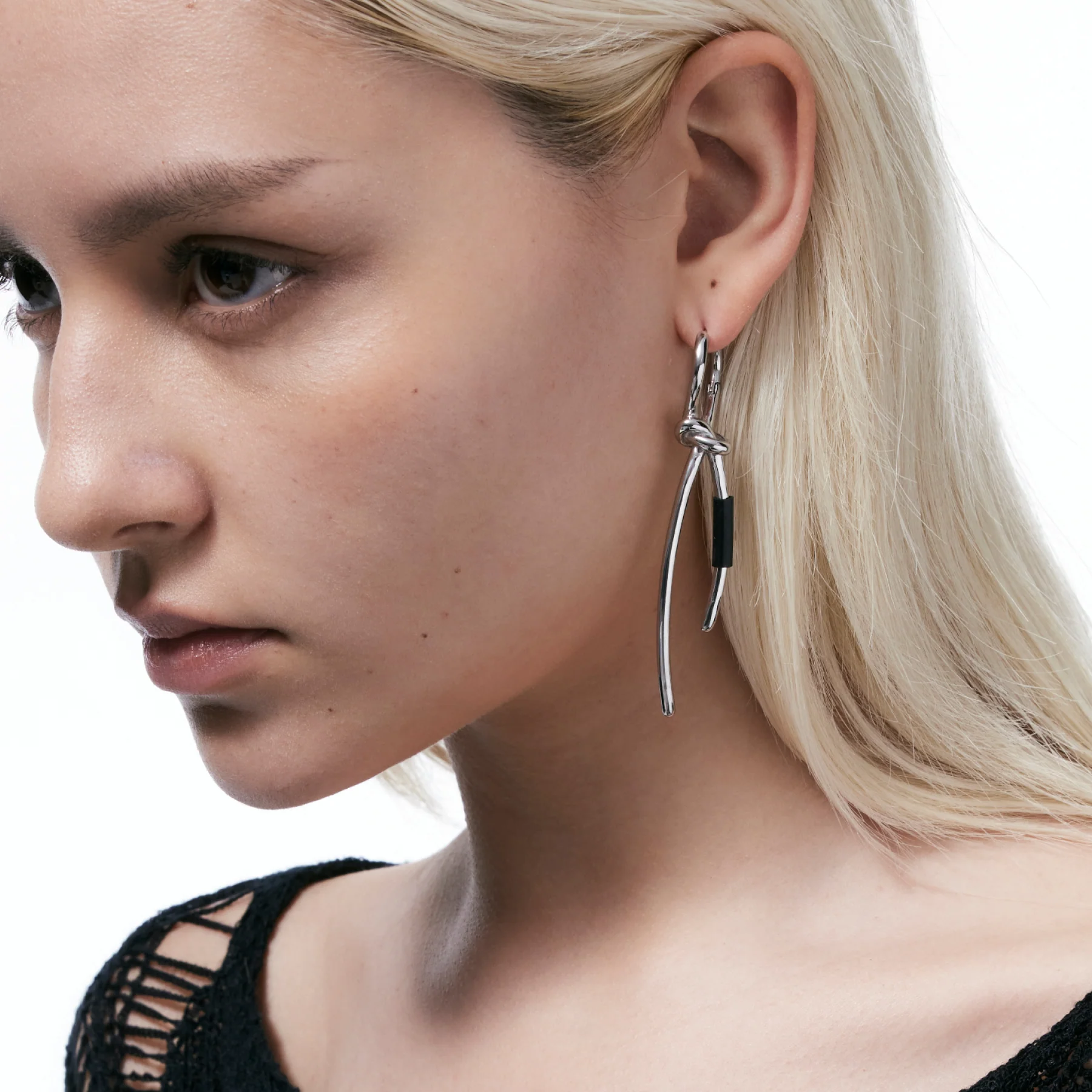 Twisted Knot Hinged Earrings - Image 4