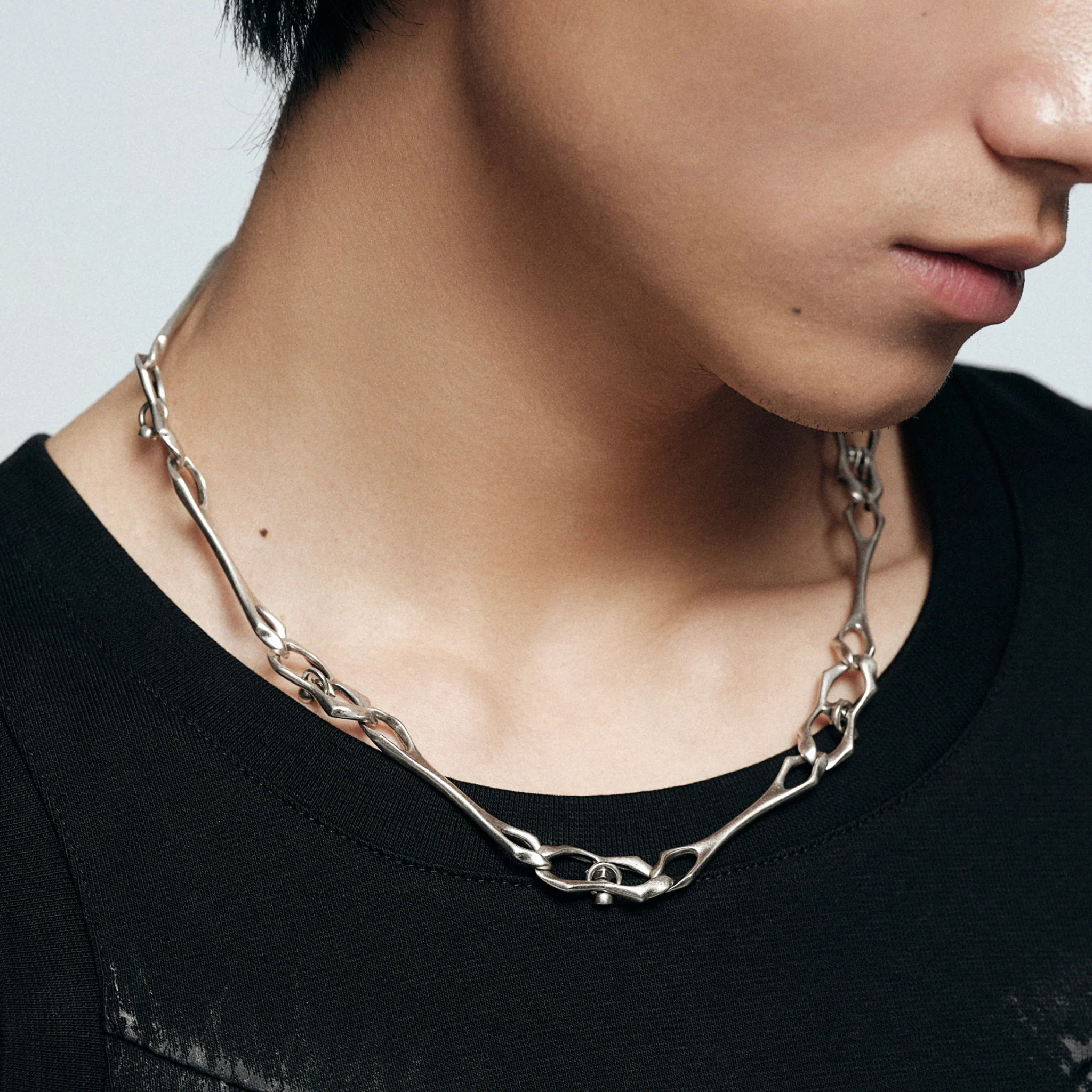 Warthog Snout Statement Chain Necklace - Image 2