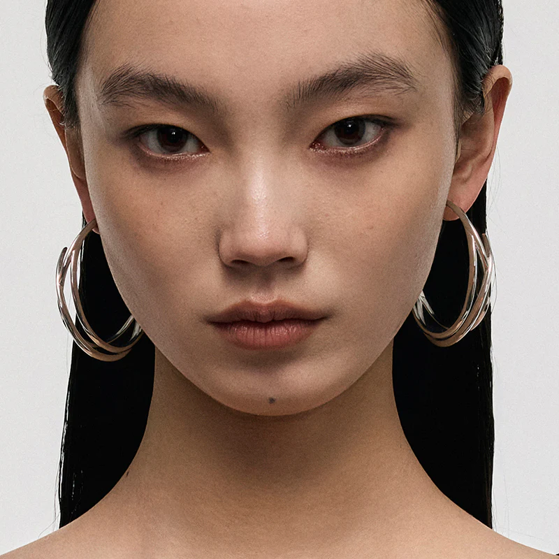 Wrapped Spike Hoop Earrings - Image 5